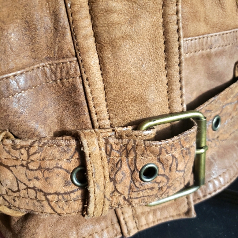 Brown Suede Women's Jacket - Picture 2 of 7